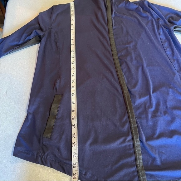 Diadora Hooded Cover Up Jacket, Blue, Size Small - Picture 8 of 9